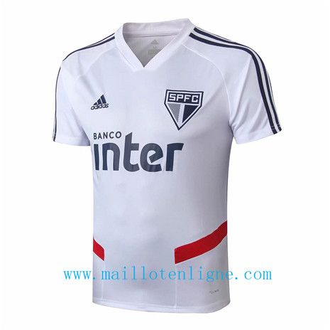 Maillot de foot Sao Paulo Entrainement Blanc 2019 2020