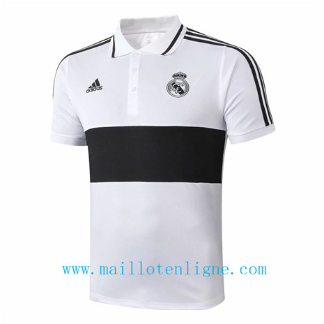 Maillot de foot POLO Real Madrid Blanc/Noir 2019 2020