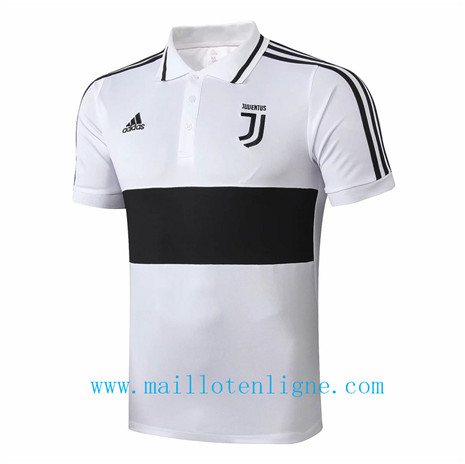 Maillot de foot POLO Juventus Blanc/Noir 2019 2020