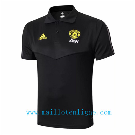 Maillot de foot POLO Manchester United Noir 2019 2020