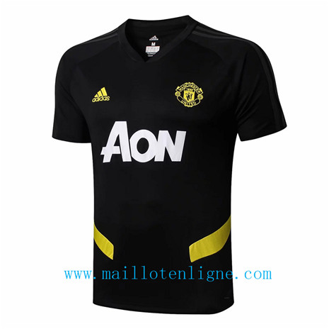 Maillot de foot Manchester United Pré-Match Noir 2019 2020