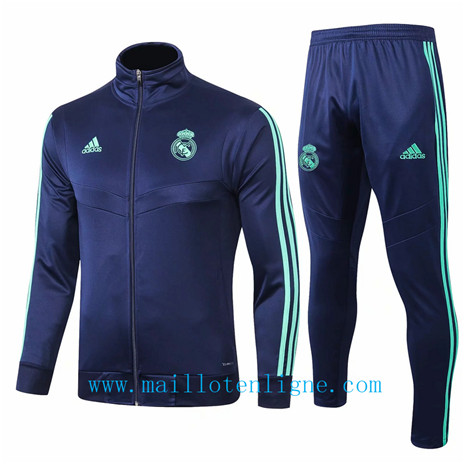 Veste Real Madrid Survetement Bleu Marine 2019 2020