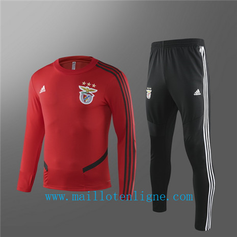 Ensemble foot Benfica Enfant Survetement Rouge/Noir 2019 2020