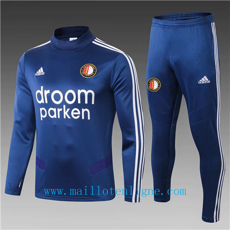 Ensemble foot Feyenoord Enfant Survetement Bleu Marine 2019 2020