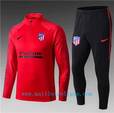 Ensemble foot Atletico Madrid Enfant Survetement Rouge/Noir 2019