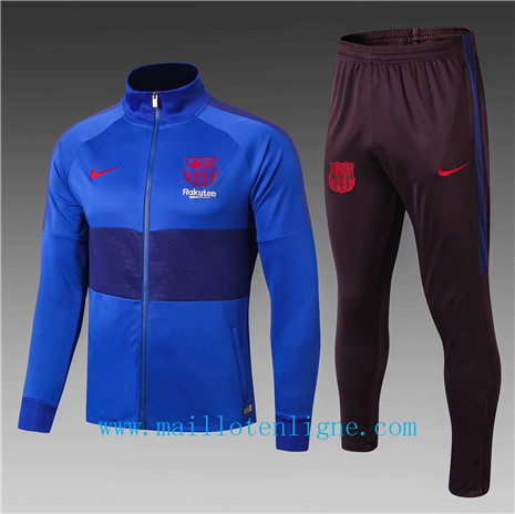 Veste Barcelone Enfant Survetement Bleu 2019 2020