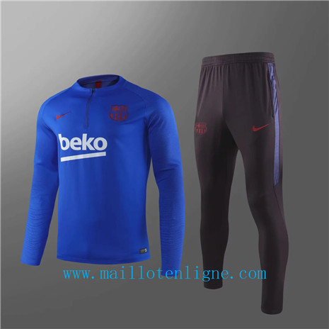 Ensemble foot Barcelone Enfant Survetement Bleu/Noir 2019 2020 s