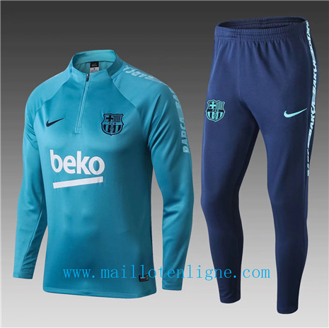 Ensemble foot Barcelone Enfant Survetement Bleu Clair 2019 2020