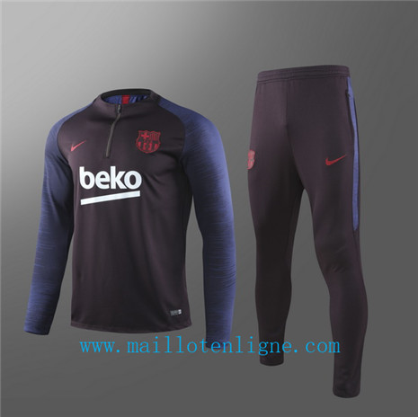 Ensemble foot Barcelone Enfant Survetement Jujube Rouge 2019 202