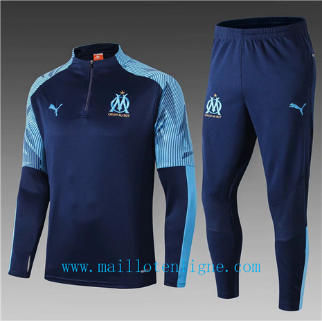 Ensemble foot Marseille Enfant Survetement Bleu Marine 2019 2020