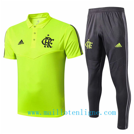 Maillot de foot Ensemble foot Flamengo POLO Entrainement Vert/No