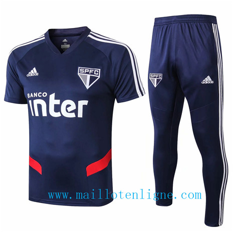 Maillot de foot Ensemble foot Sao Paulo Entrainement Bleu 2019 2