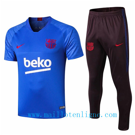 Maillot de foot Ensemble foot Barcelone Entrainement Bleu 2019 2