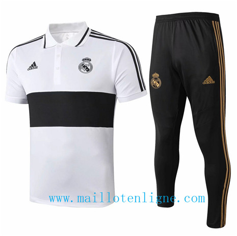 Maillot de foot Ensemble foot Real Madrid POLO Entrainement Blan