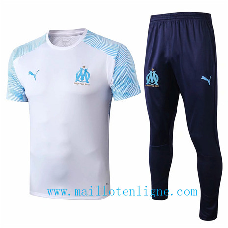 Maillot de foot Ensemble foot Marseille Entrainement Blanc 2019