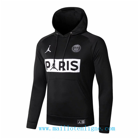 D225 Vestes foot Paris Saint-Germain Noir à Capuche 2019 2020