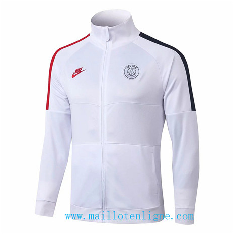 D226 Vestes foot Paris Saint-Germain Blanc 2019 2020