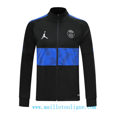 D227 Vestes foot Paris Saint-Germain Noir/Bleu bande 2019 2020