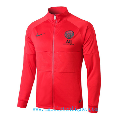 D228 Vestes foot Paris Saint-Germain Rouge 2019 2020