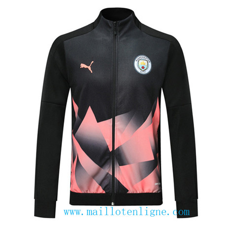 D254 Vestes foot Manchester City Noir/Rose 2019 2020