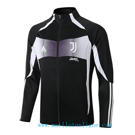 D275 Vestes foot Juventus Noir/Blanc bande 2019 2020