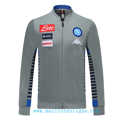 D287 Vestes foot Naples Gris/Bleu 2019 2020