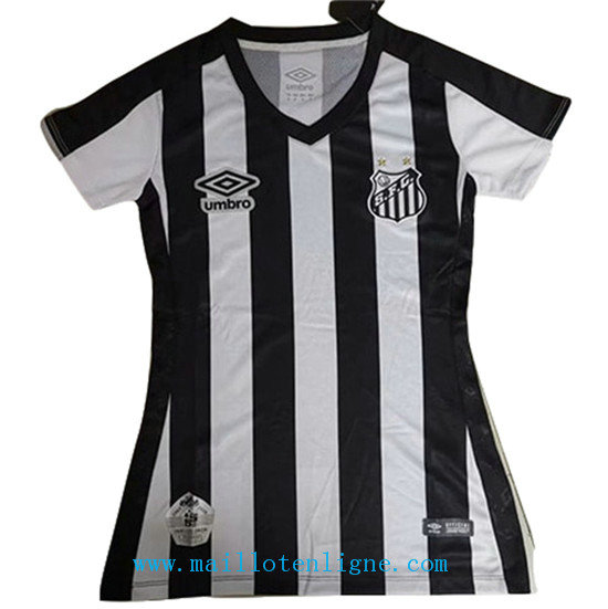 Maillot Santos Noir and Blanc Femme 2019/2020