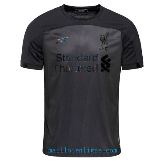 Maillot de foot Liverpool Noir/Gris 2019/2020