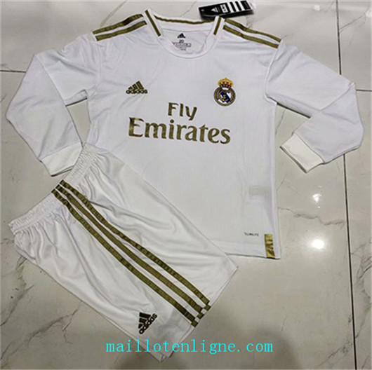 Maillot de foot Real Madrid Enfant Domicile Manche Longue 2019/2