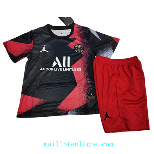 Maillot de foot PSG Jordan Enfant Noir 2019/2020