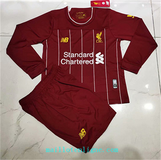 Maillot de foot Liverpool Enfant Domicile Manche Longue 2019/202