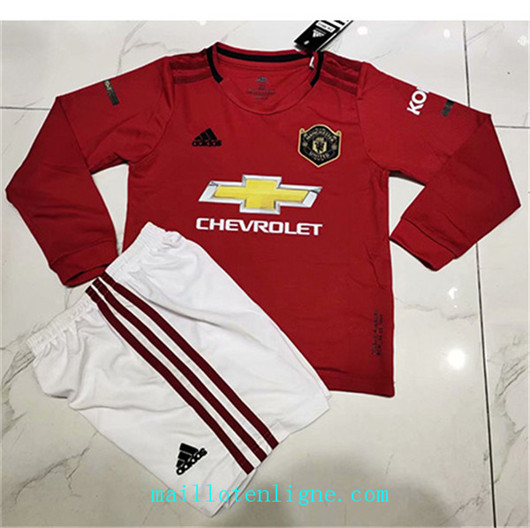 Maillot de foot Manchester United Enfant Domicile Manche Longue