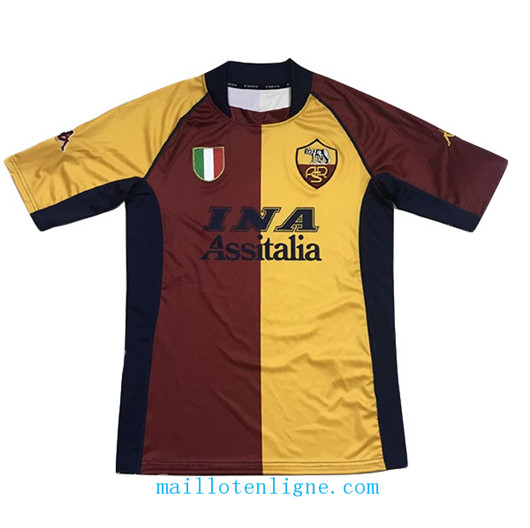 Maillot de foot Retro 2001-02# AS Roma Domicile