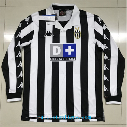 Maillot de foot Retro 1999-2000#Juventus Domicile Manche Longue