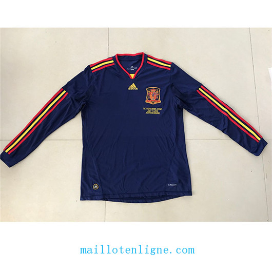 Maillot de foot Retro 2010#Espagne Manche Longue