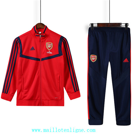 ML065 Ensemble foot Arsenal Enfant Veste Survetement Rouge 2019/2020