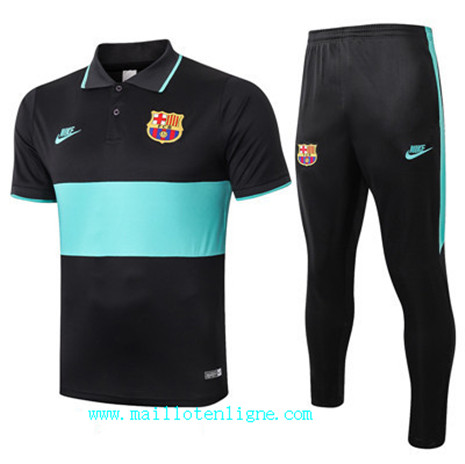 ML091 Ensemble Training de foot Barcelone Training POLO 2019/2020 Noir/Bleu