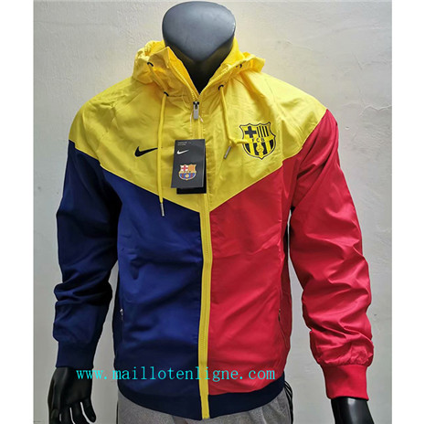 ML101 Vestes Coupe vent Barcelone 2019/2020 Rouge/Bleu/Jaune