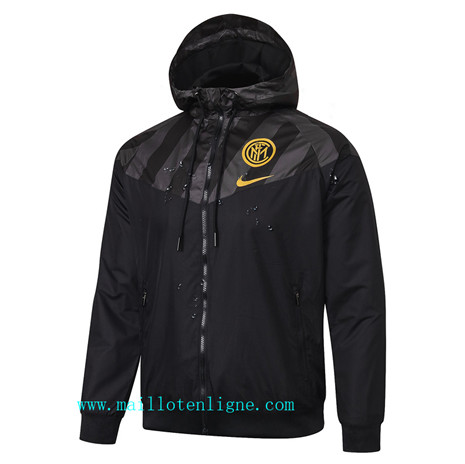 ML124 Vestes Coupe vent Inter Milan 2019/2020 Noir/Jaune