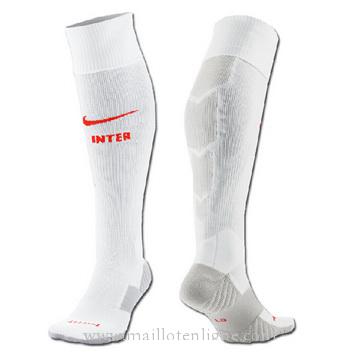 chaussettes foot Inter de Milan‎ blanc 2014 2015