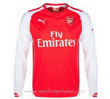 Maillot Arsenal Manche Longue Domicile 2014 2015