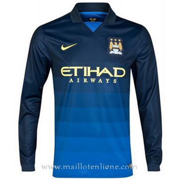 Maillot Mancheste City Manche Longue Exterieur 2014 2015