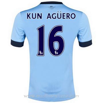 Maillot Manchester City Kun Aguero Domicile 2014 2015