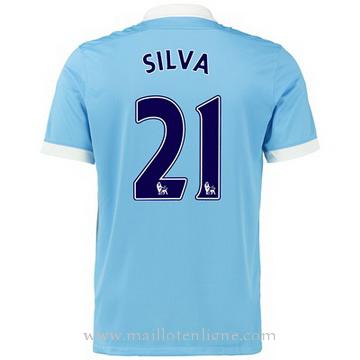 Maillot Manchester City SILVA Domicile 2015 2016