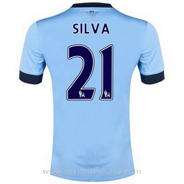 Maillot Manchester City Silva Domicile 2014 2015