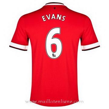 Maillot Manchester United EVANS Domicile 2014 2015