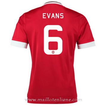 Maillot Manchester United EVANS Domicile 2015 2016