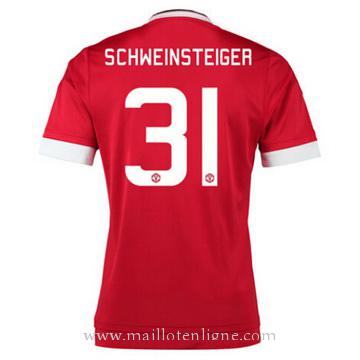 Maillot Manchester United SCHWEINSTEIGE Domicile 2015 2016