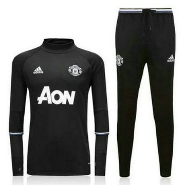 Maillot de Manchester United ML Formation Noir 2016/2017