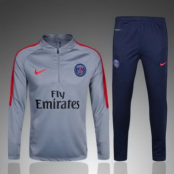 Maillot de PSG Formation ML gris-01 2017/2018